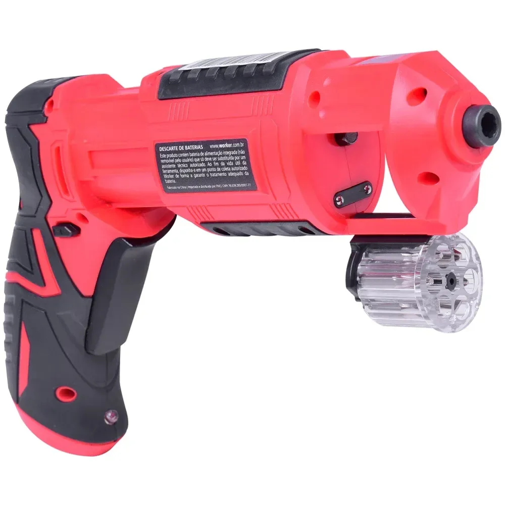 Parafusadeira A Bateria Pbw 017 3,6V Com 17 Peç Worker - Imagem 3