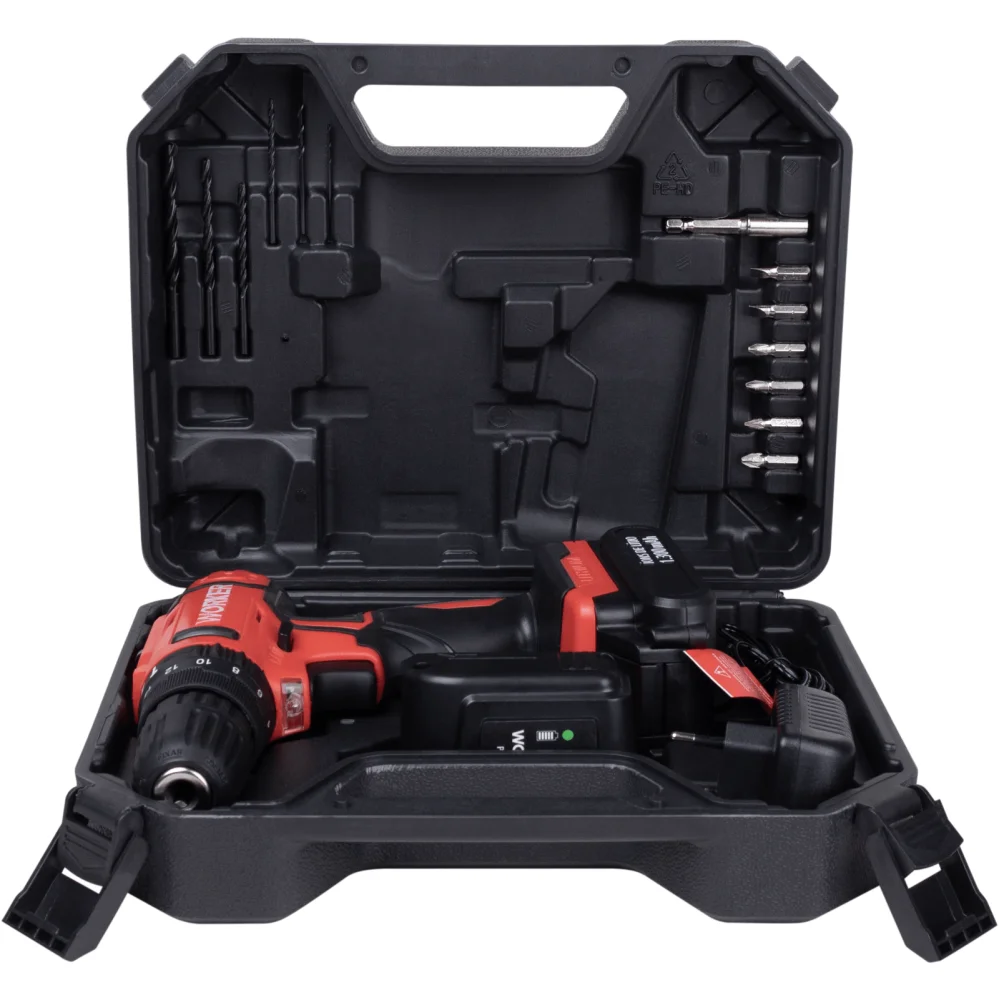 Parafusadeira De Impacto A Bateria 12V 13 Peç Worker - Imagem 10