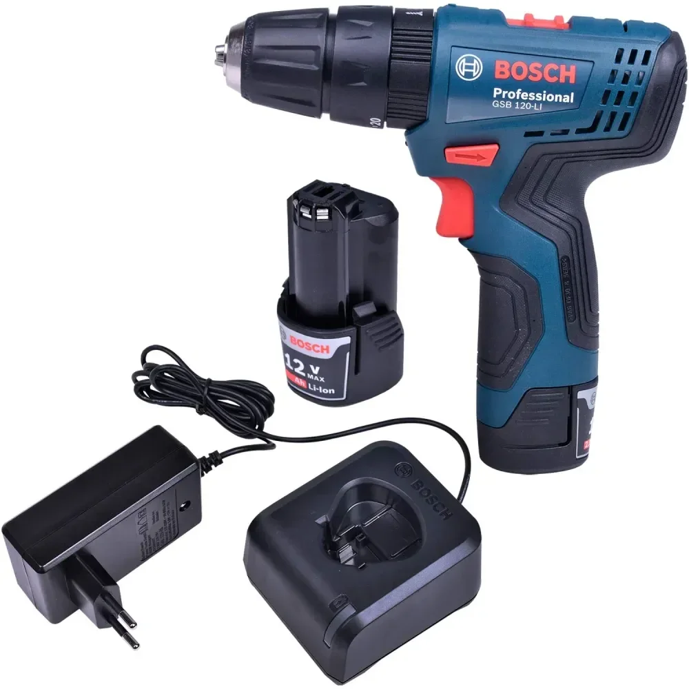 Parafusadeira Furadeira De Impacto A Bateria 12V Bivolt 3/8 Gsb 120-Li Bosch - Imagem 2