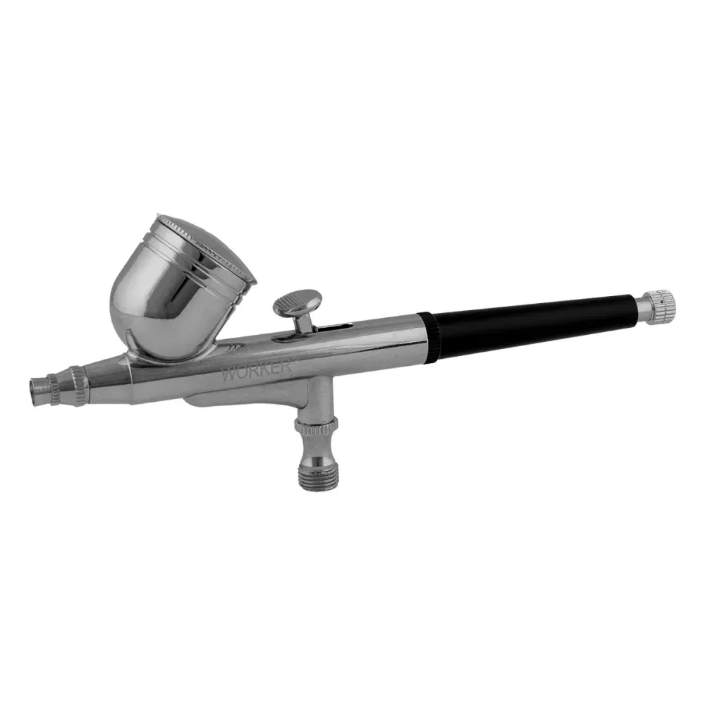 Pistola Aerógrafo Com Acessórios 1/8 0,32Pcm 13 Peç Worker - Imagem 3