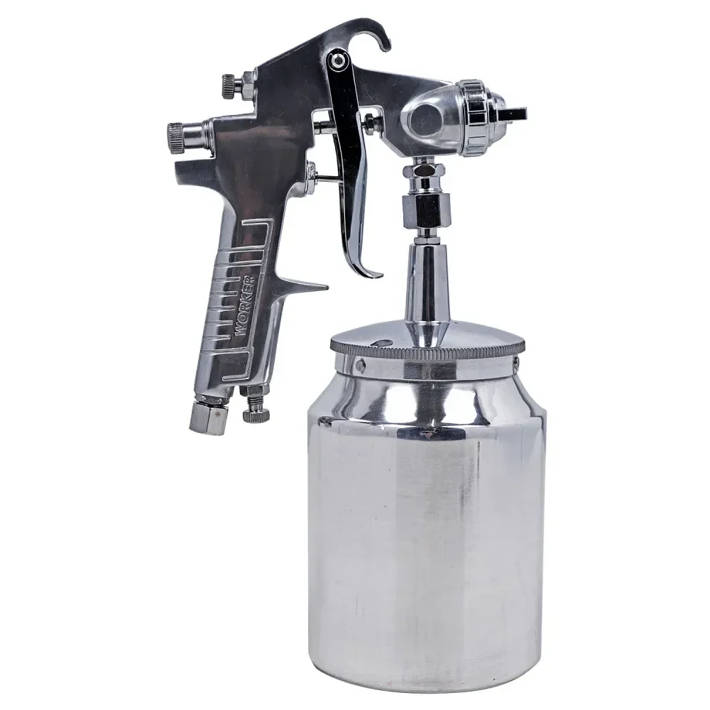 Pistola De Pintura Alta Produção 1 Litro 1,8Mm Worker - Imagem 2