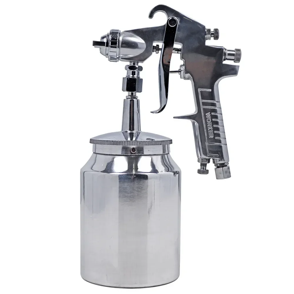 Pistola De Pintura Alta Produção 1 Litro 1,8Mm Worker - Imagem 3