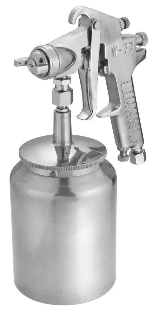 Pistola De Pintura Alta Produção 1 Litro 1,8Mm Worker - Imagem 6