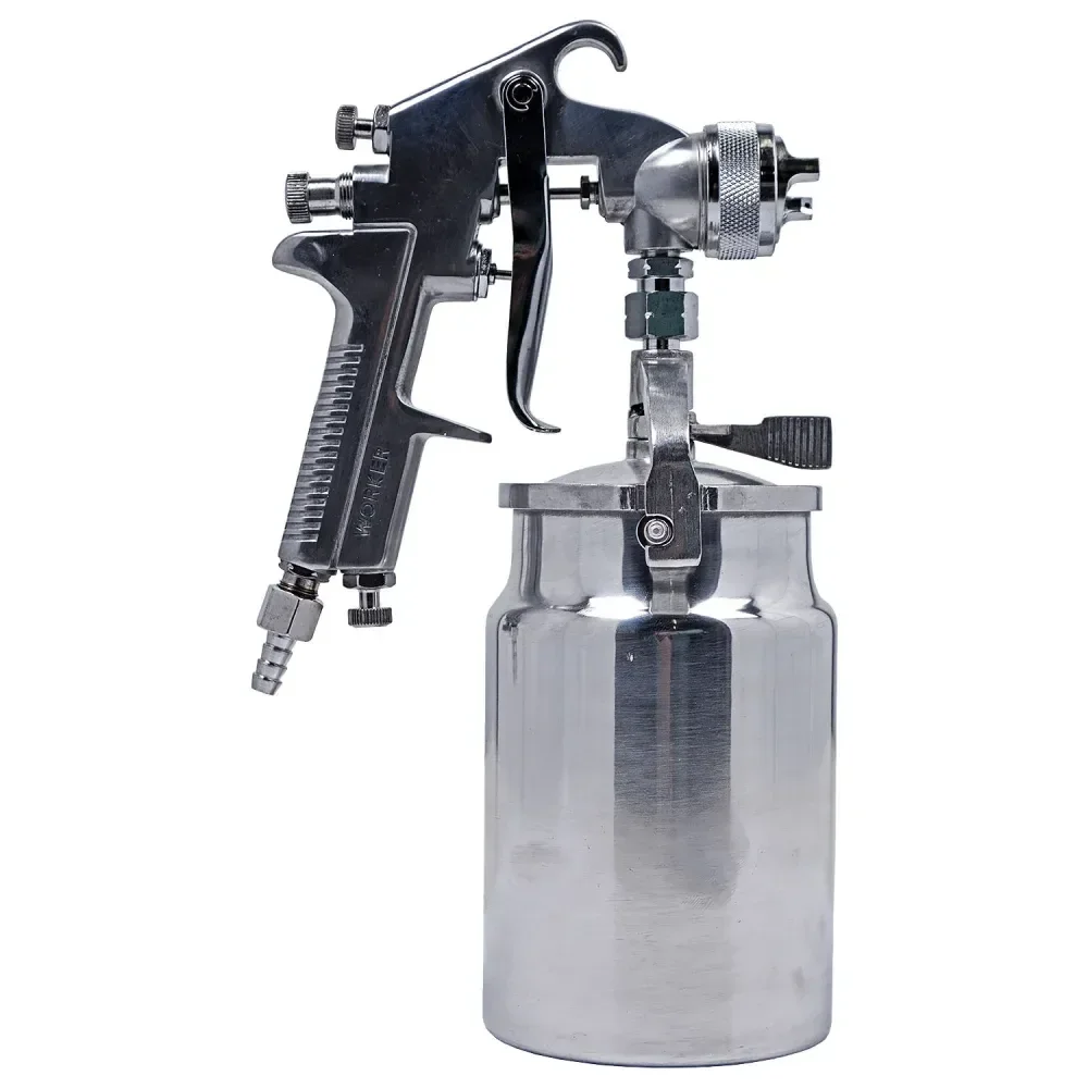 Pistola De Pintura Alta Produção 1 Litro 1.8Mm Worker - Imagem 3