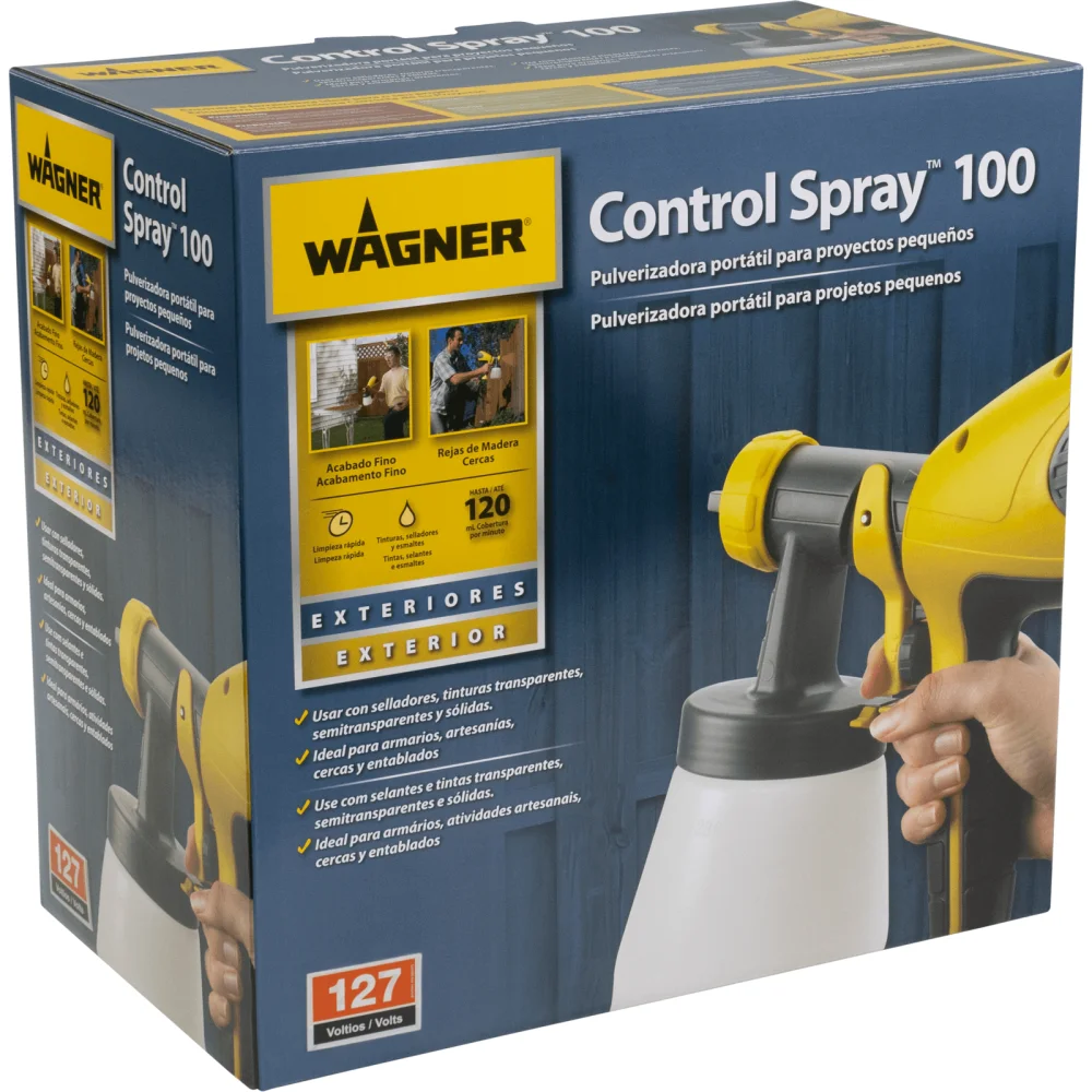 Pistola Pulverizadora Control Spray 100 800Ml 280W 127V Wagner - Imagem 9
