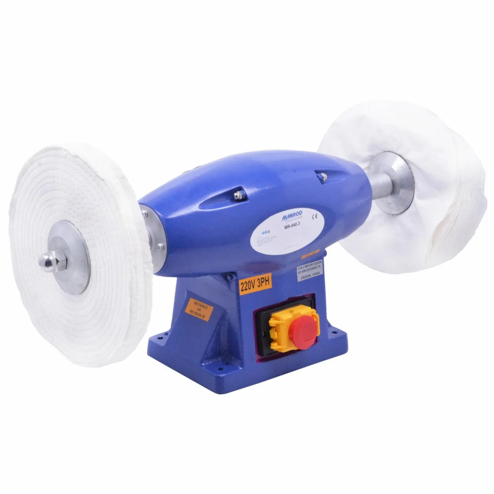 Politriz De Bancada 250X25Mm Mr-040.3 2Hp Manrod - Imagem 2