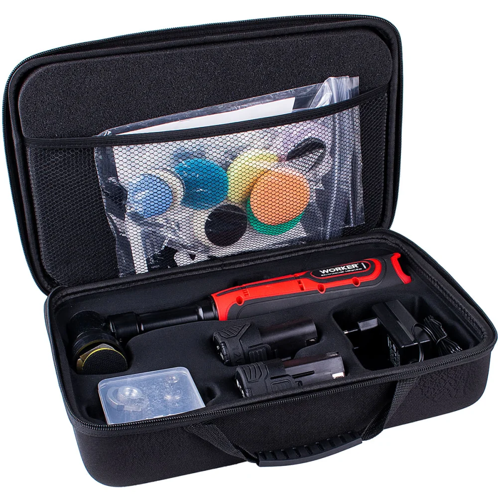 Politriz Roto-Orbital A Bateria 12V Worker - Imagem 4