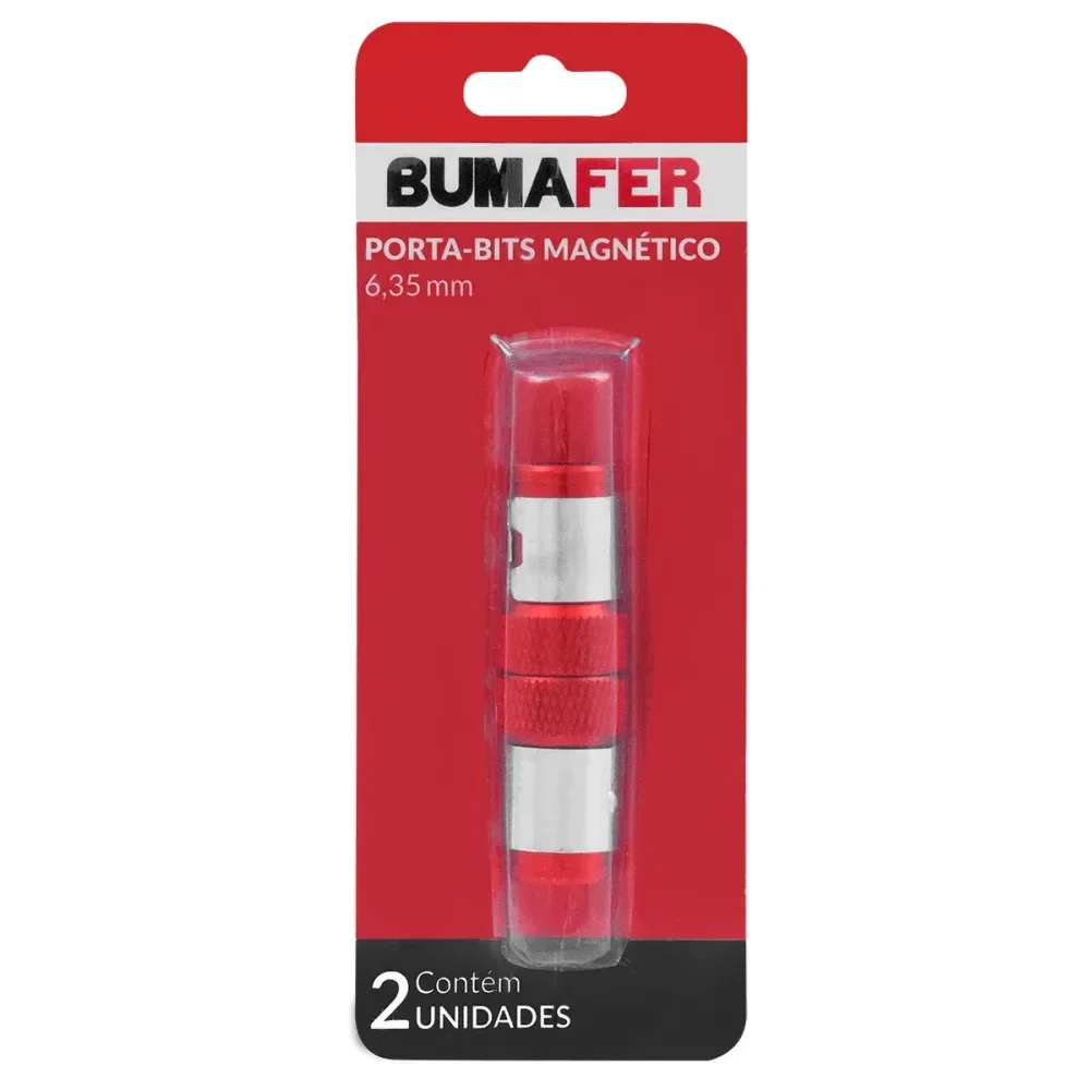 Porta Bits Magnético De Aço 6,35Mm 2 Unidades Bumafer - Imagem 6