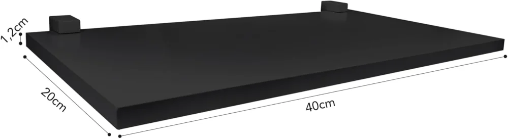 Prateleira Kit 3Peç Preto 20X40Cm Da Prat-K - Imagem 3