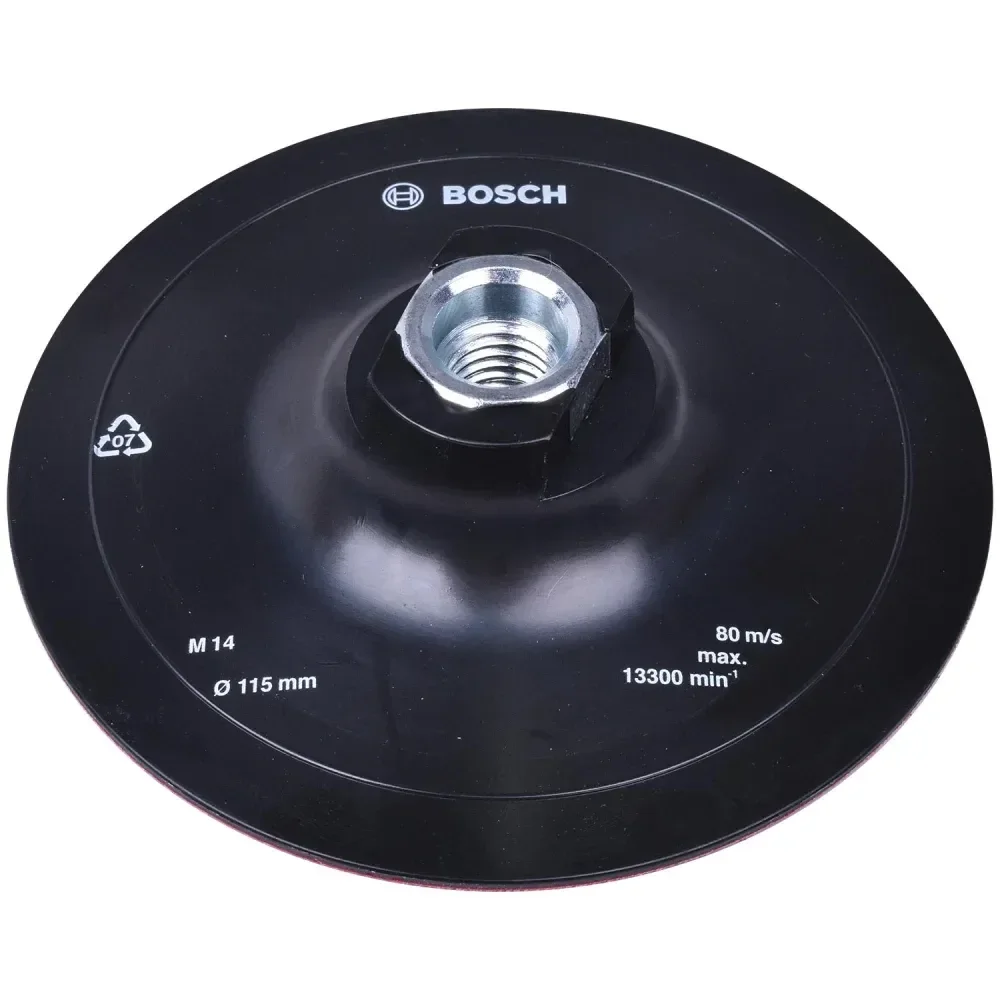 Prato Autoaderente Para Esmerilhadeira Com Velcro 115Mm Bosch - Imagem 3