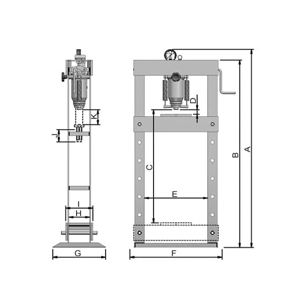 Prensa Hidráulica 15 Toneladas P15000 Bovenau - Imagem 6