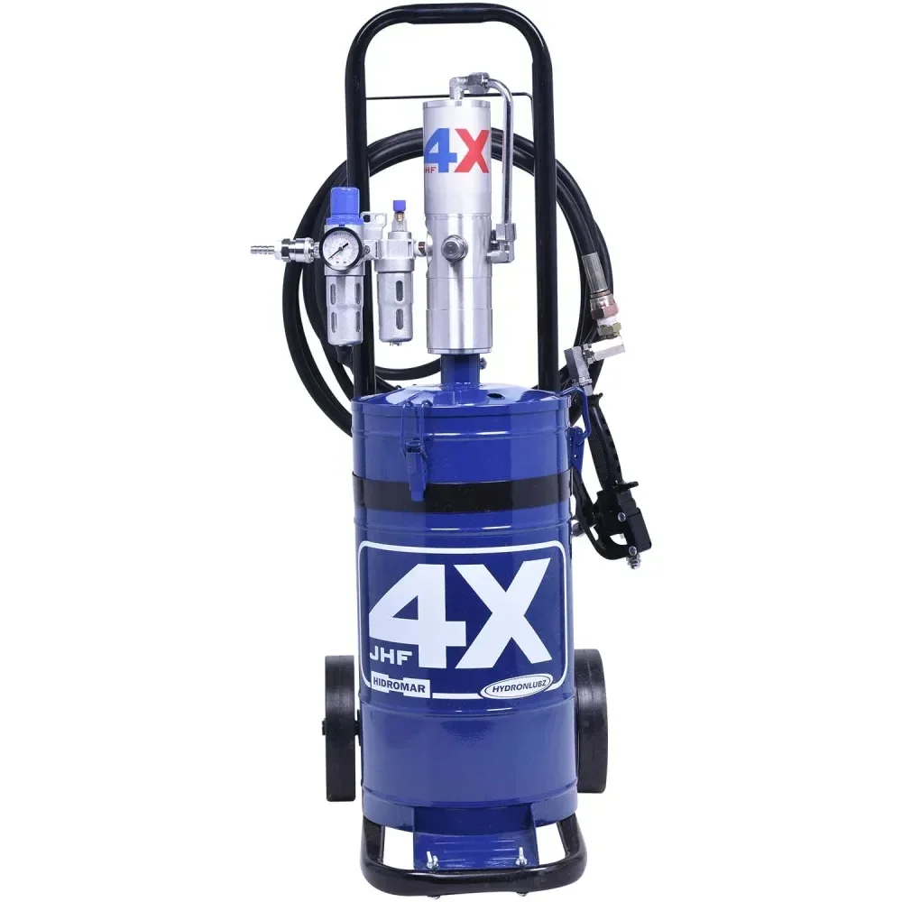 Propulsora Para Graxa Pneumática 14Kg Com Carrinho Jhf4X - Imagem 2