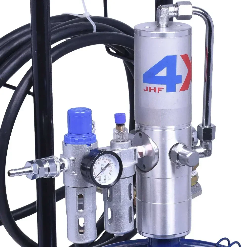 Propulsora Para Graxa Pneumática 14Kg Com Carrinho Jhf4X - Imagem 4