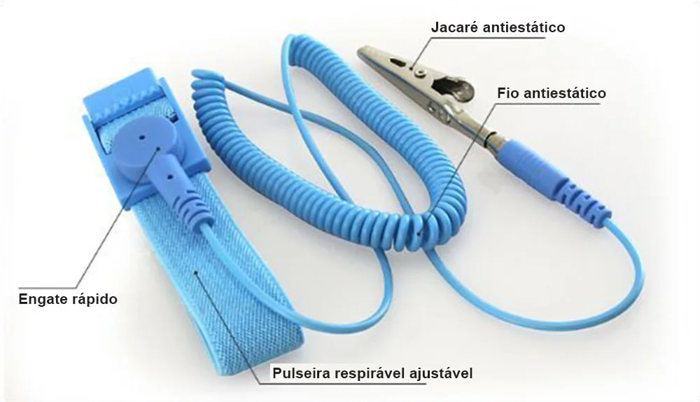 Pulseira Antiestática So201 Cabo Espiral Solden - Imagem 3