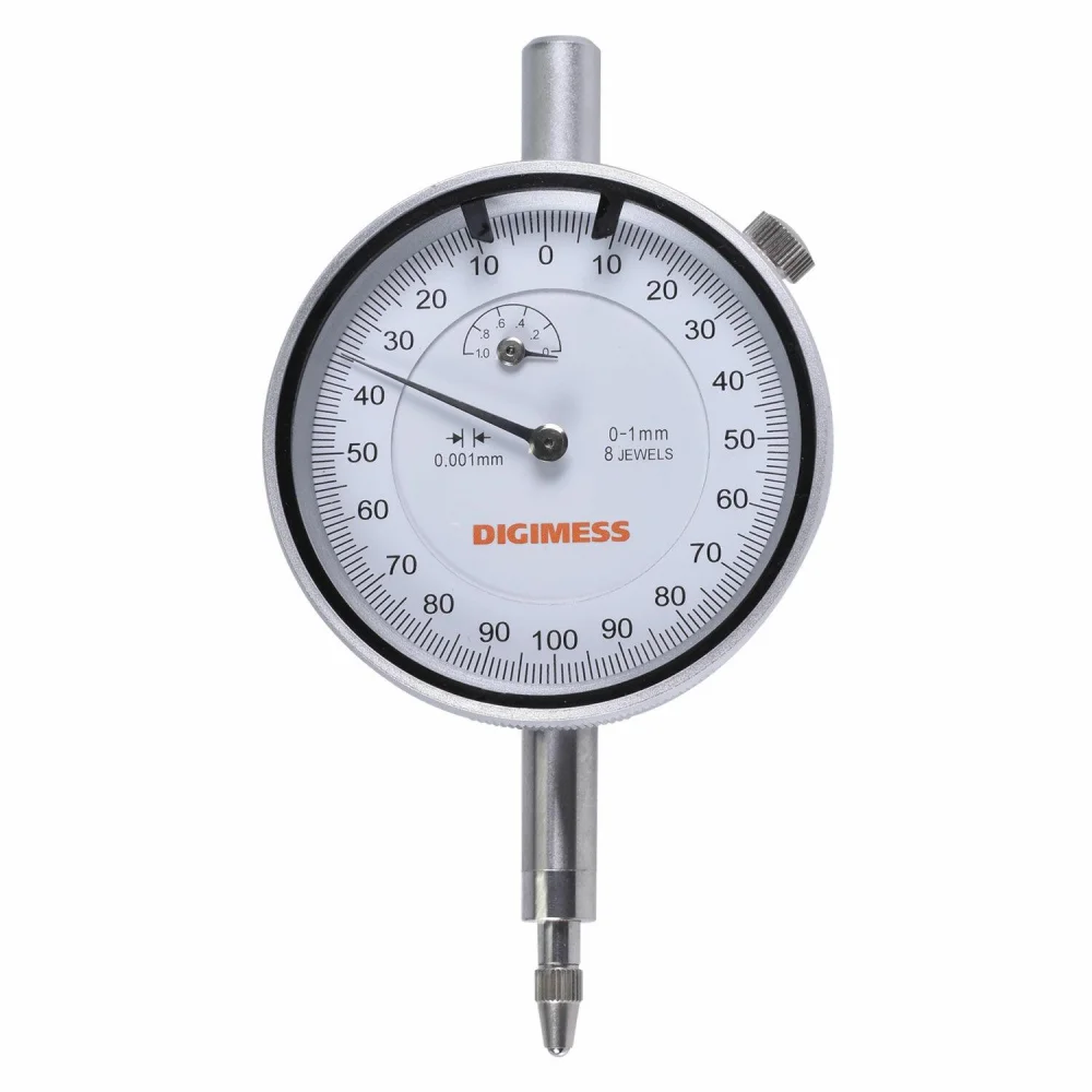 Relógio Comparador 0-1Mm Graduação 0,001Mm 121.320 Digimess - Imagem 2