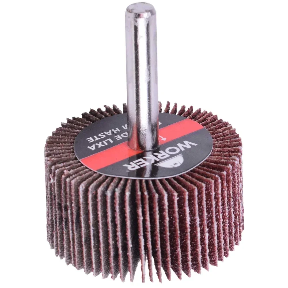 Roda De Lixa Com Haste 30Mm X 20Mm Grão 100 Worker - Imagem 3