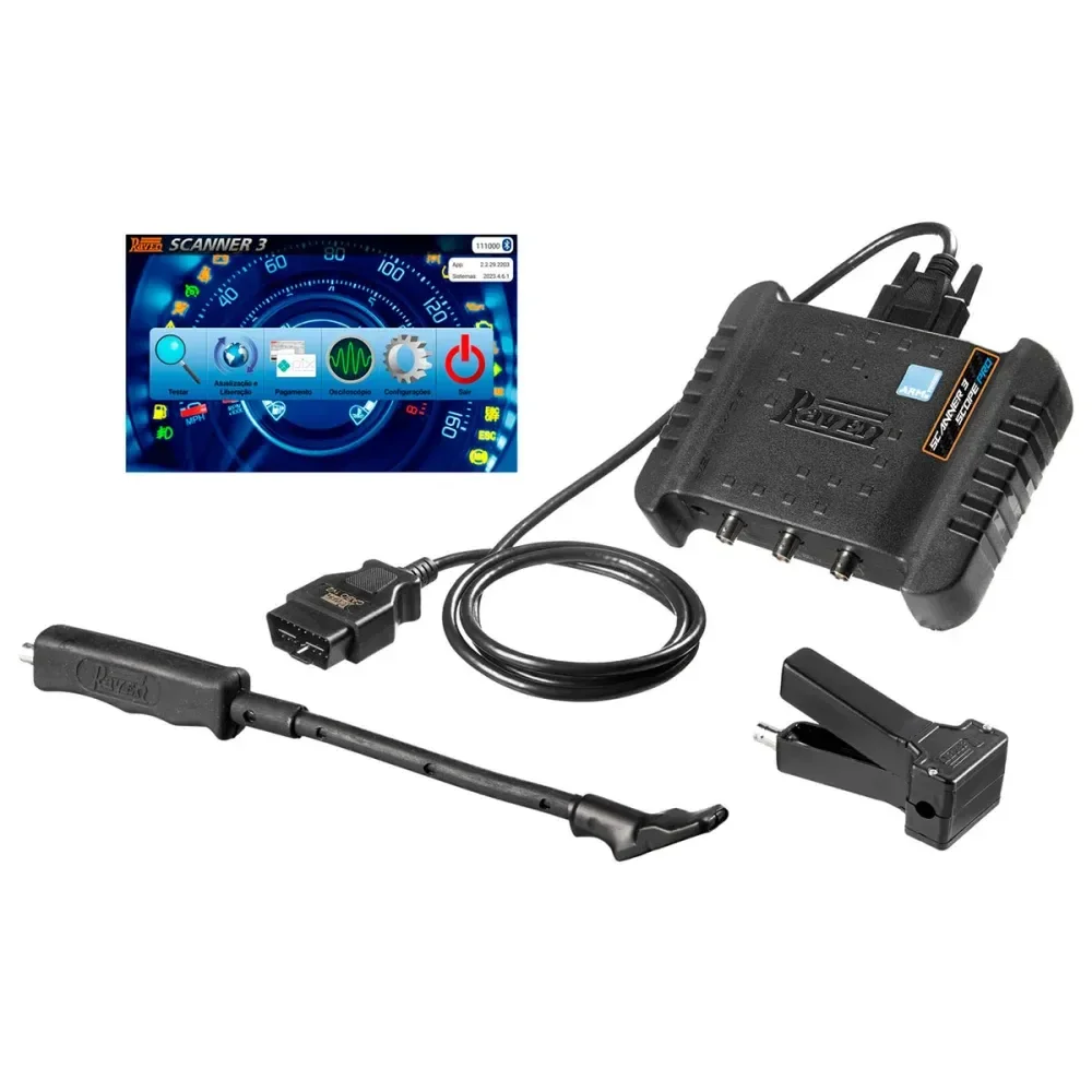 Scanner 3 Pro/Scope Digital Para Veiculos 108931 Raven - Imagem 3