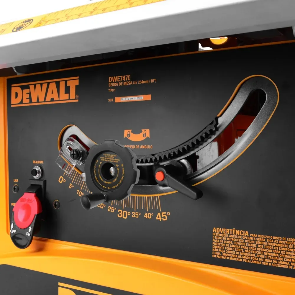 Serra Circular De Bancada 10 5000Rpm 1800W Dewalt - Imagem 4