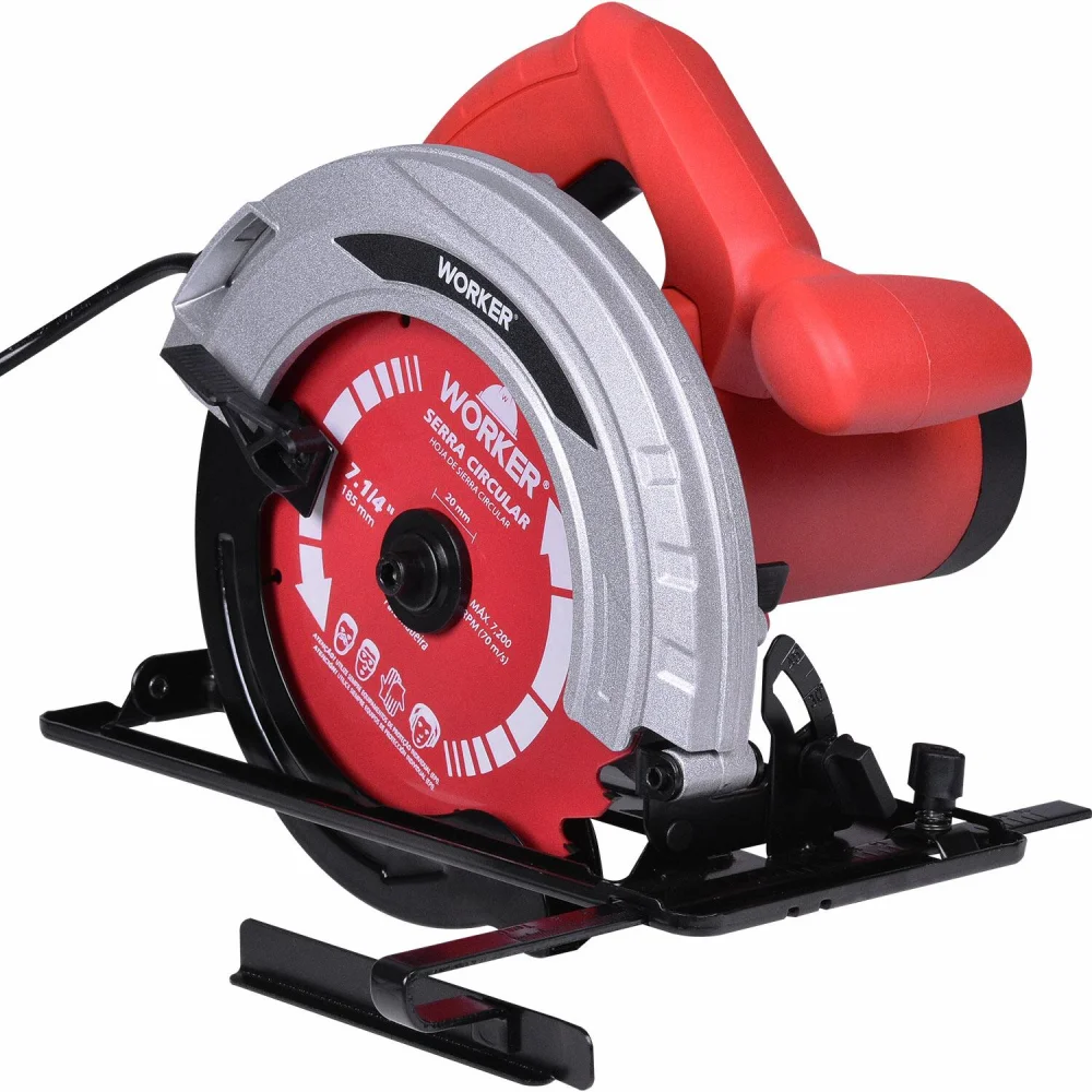 Serra Circular Elétrica 7.1/4 5000Rpm 1300W 220V Worker - Imagem 3