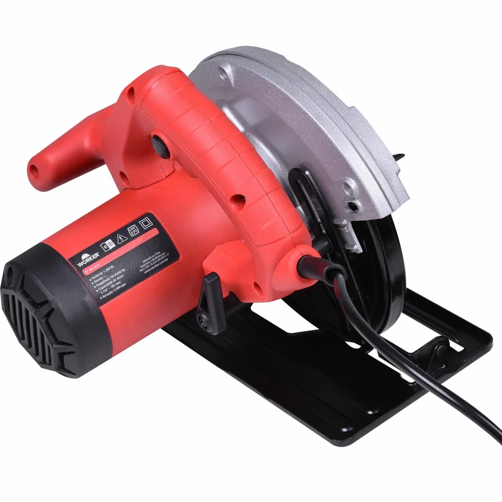 Serra Circular Elétrica 7.1/4 5000Rpm 1300W 220V Worker - Imagem 4