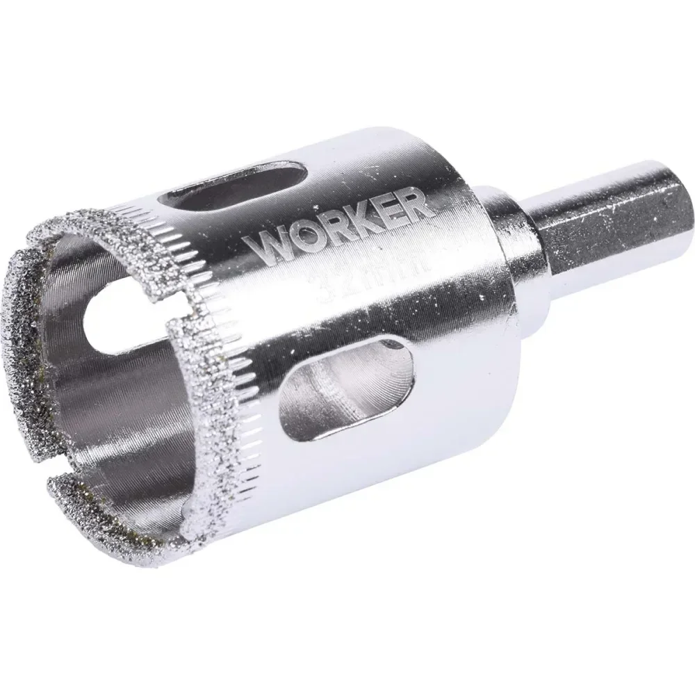 Serra Copo Diamantada Para Porcelanato Triangular 32Mm Worker - Imagem 2