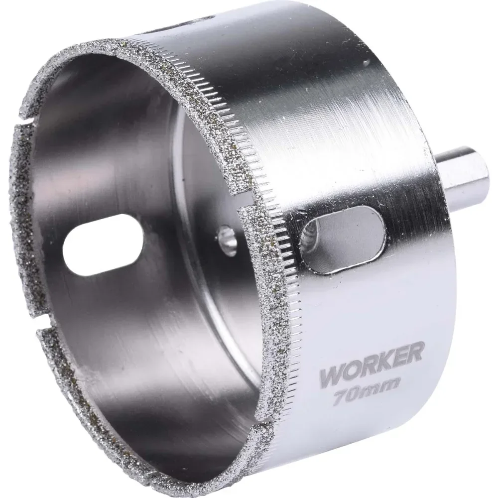 Serra Copo Diamantada Para Porcelanato Triangular 70Mm Worker - Imagem 2