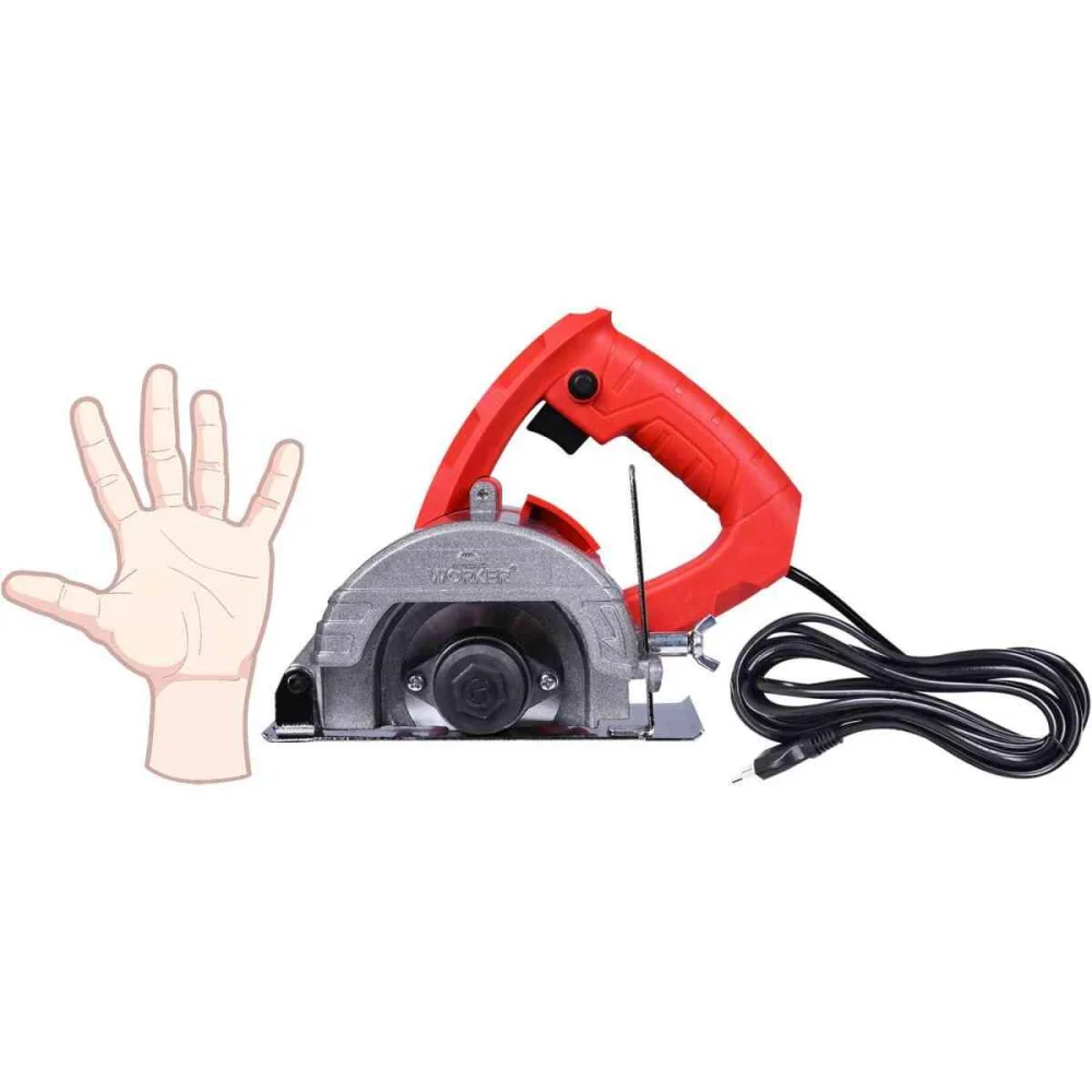 Serra Mármore 4.3/8 1300W Regulador De Altura Worker - Imagem 5