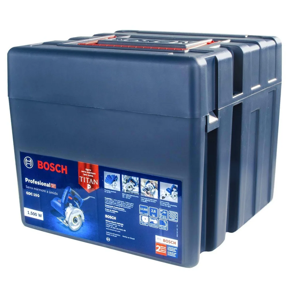 Serra Mármore Gdc 150 Com 2 Discos E Maleta Bosch - Imagem 3