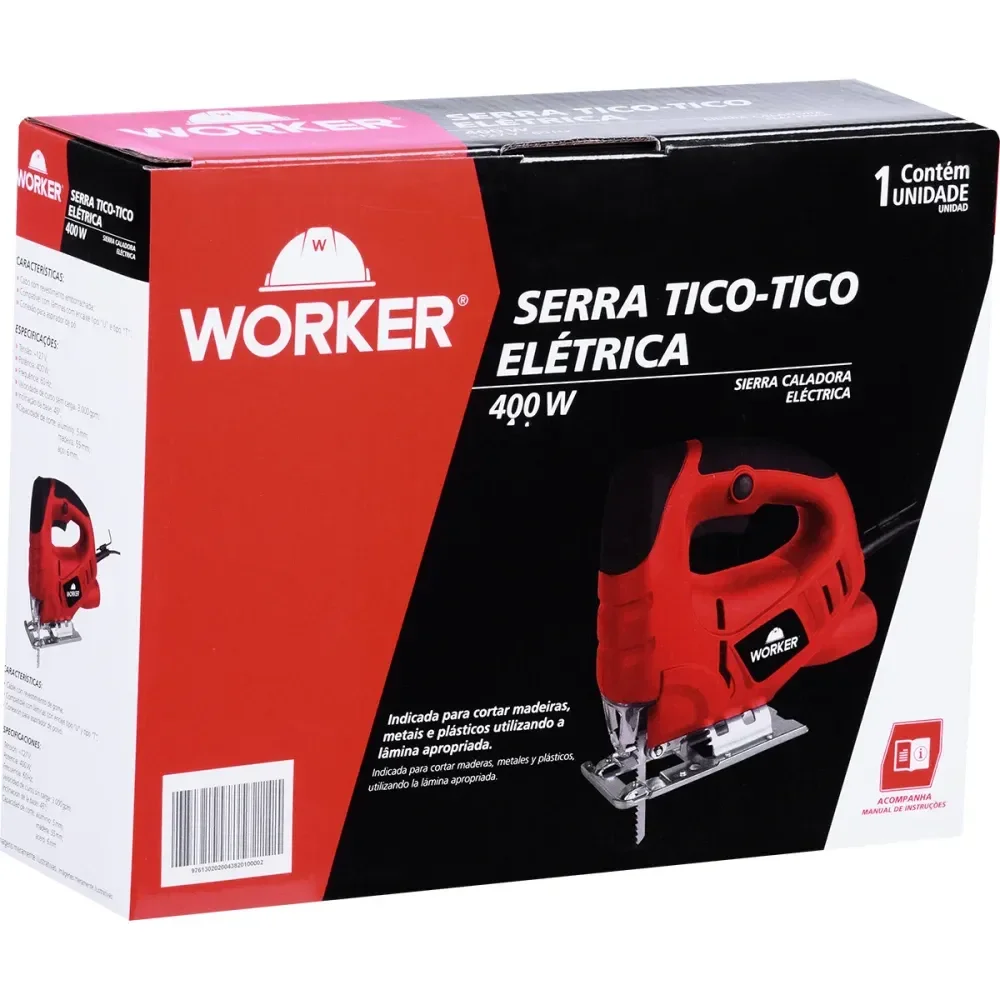 Serra Tico-Tico Elétrica Tipo U E T 400W Worker - Imagem 6