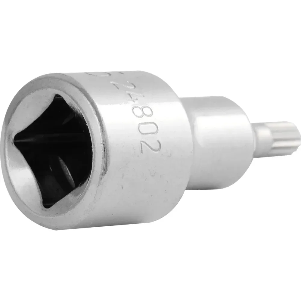 Soquete Bit Multidentado Niquelado S2+ 1/2 50Mm St24802Sc Sata - Imagem 2