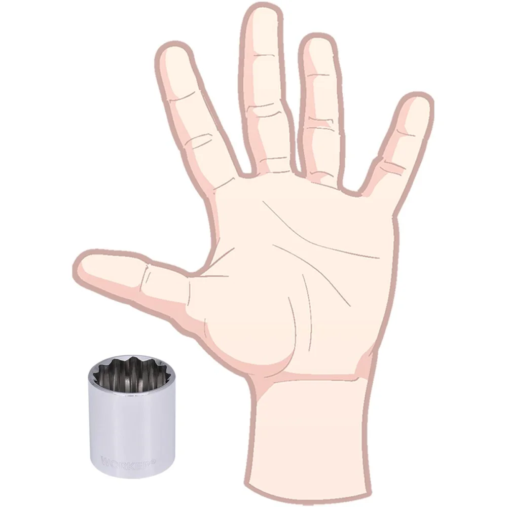 Soquete Estriado Encaixe 1/2 1.1/8 Worker - Imagem 5