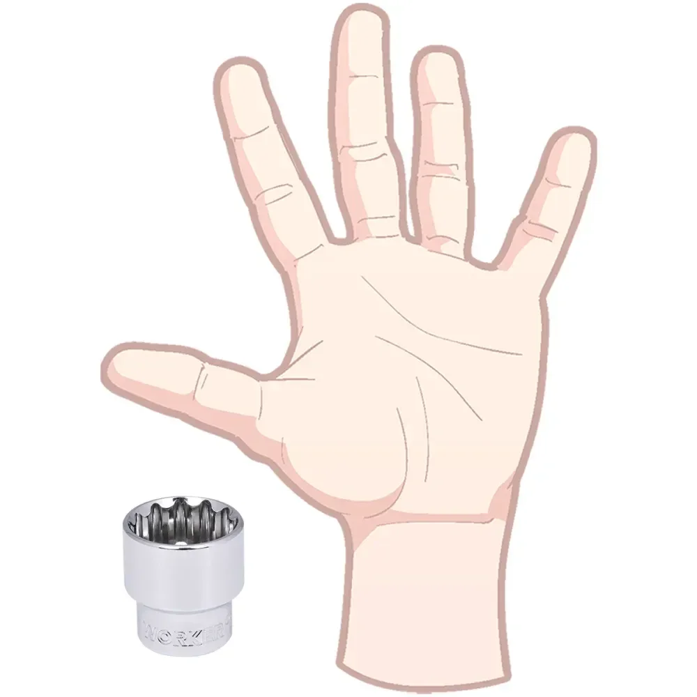 Soquete Estriado Encaixe 1/2 32Mm Worker - Imagem 5