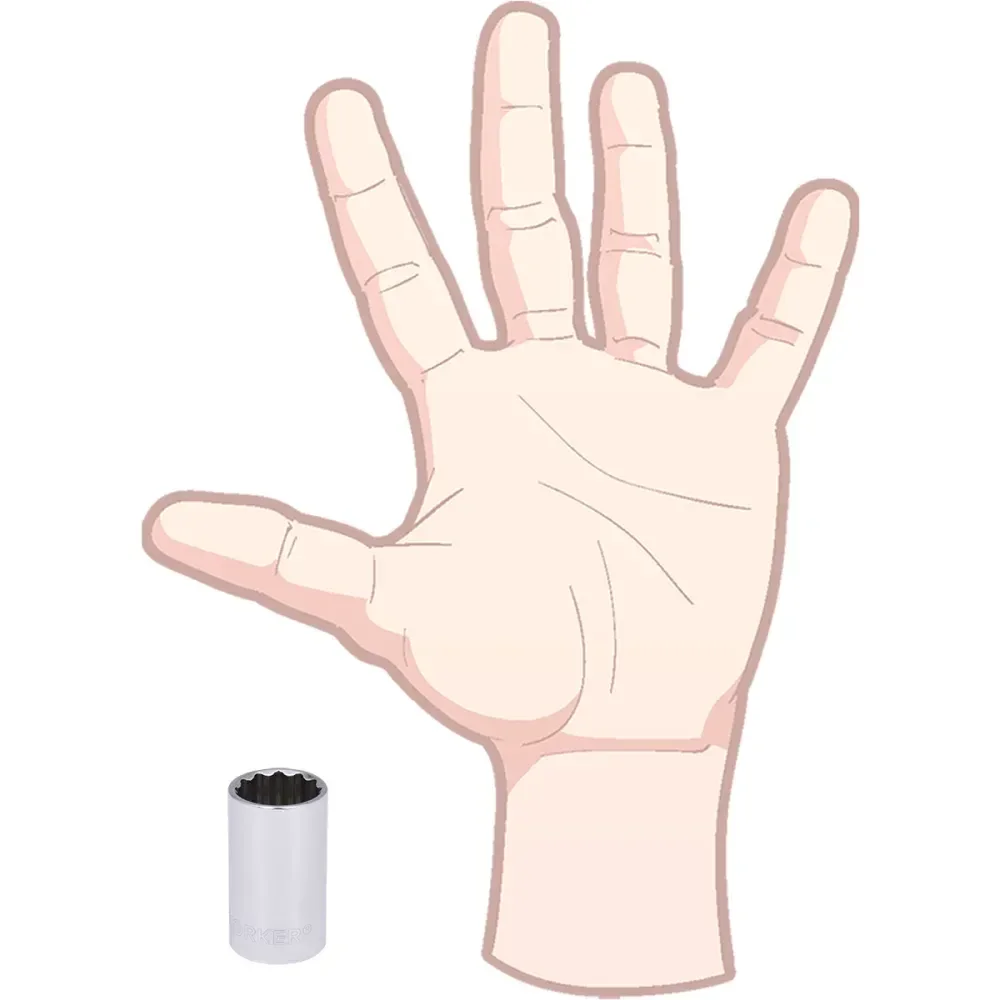 Soquete Estriado Encaixe 1/2 5/8 Worker - Imagem 5