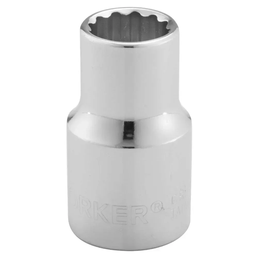 Soquete Estriado Encaixe 3/8 13Mm Worker - Imagem 2