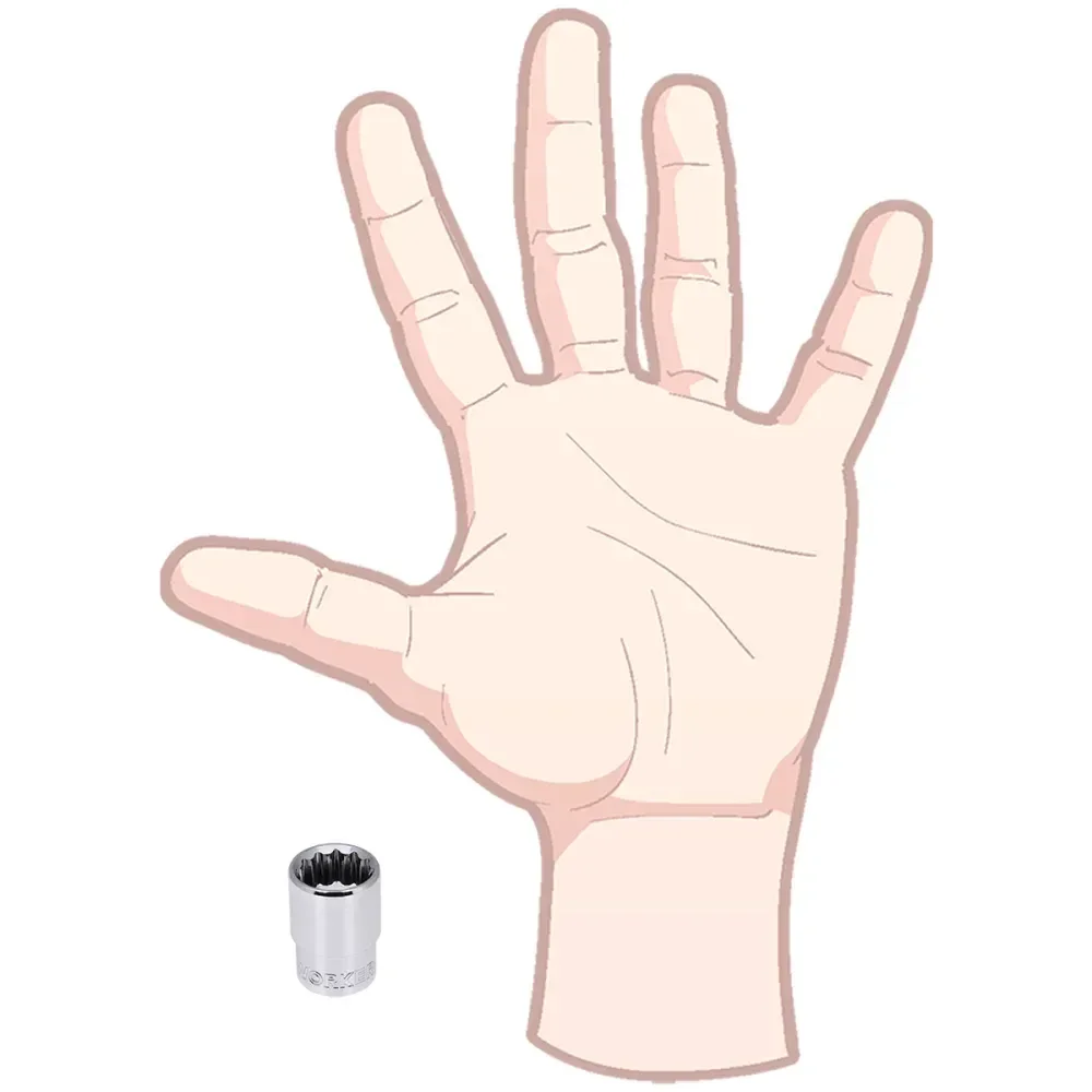 Soquete Estriado Encaixe 3/8 14Mm Worker - Imagem 5