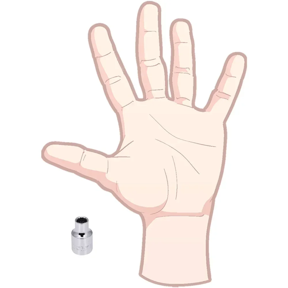 Soquete Estriado Encaixe 3/8 8Mm Worker - Imagem 5