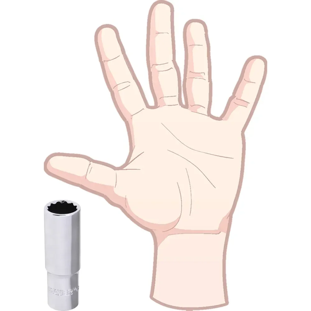 Soquete Estriado Longo Encaixe 1/2 19Mm Worker - Imagem 6