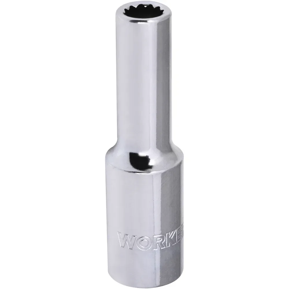Soquete Estriado Longo Encaixe 1/2 9Mm Worker - Imagem 2