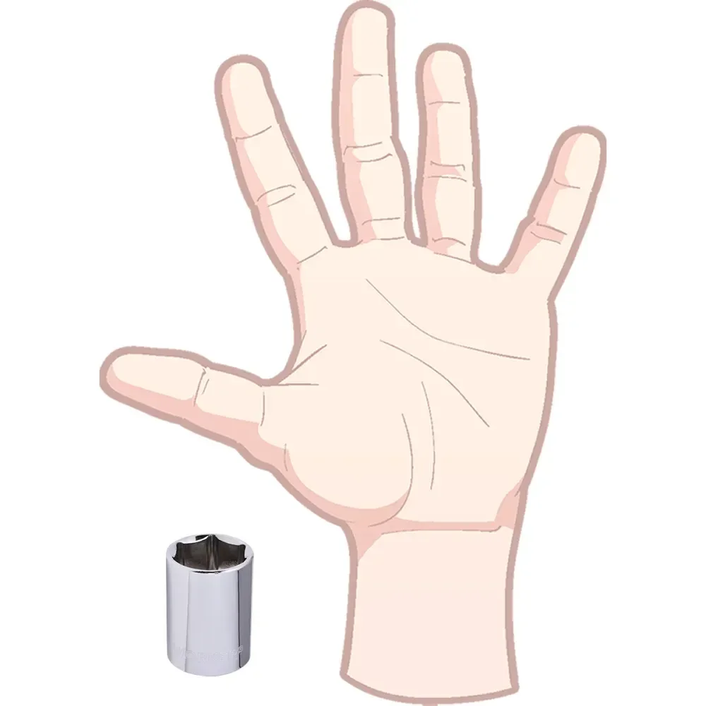 Soquete Sextavado Encaixe 1/2 22Mm Worker - Imagem 5