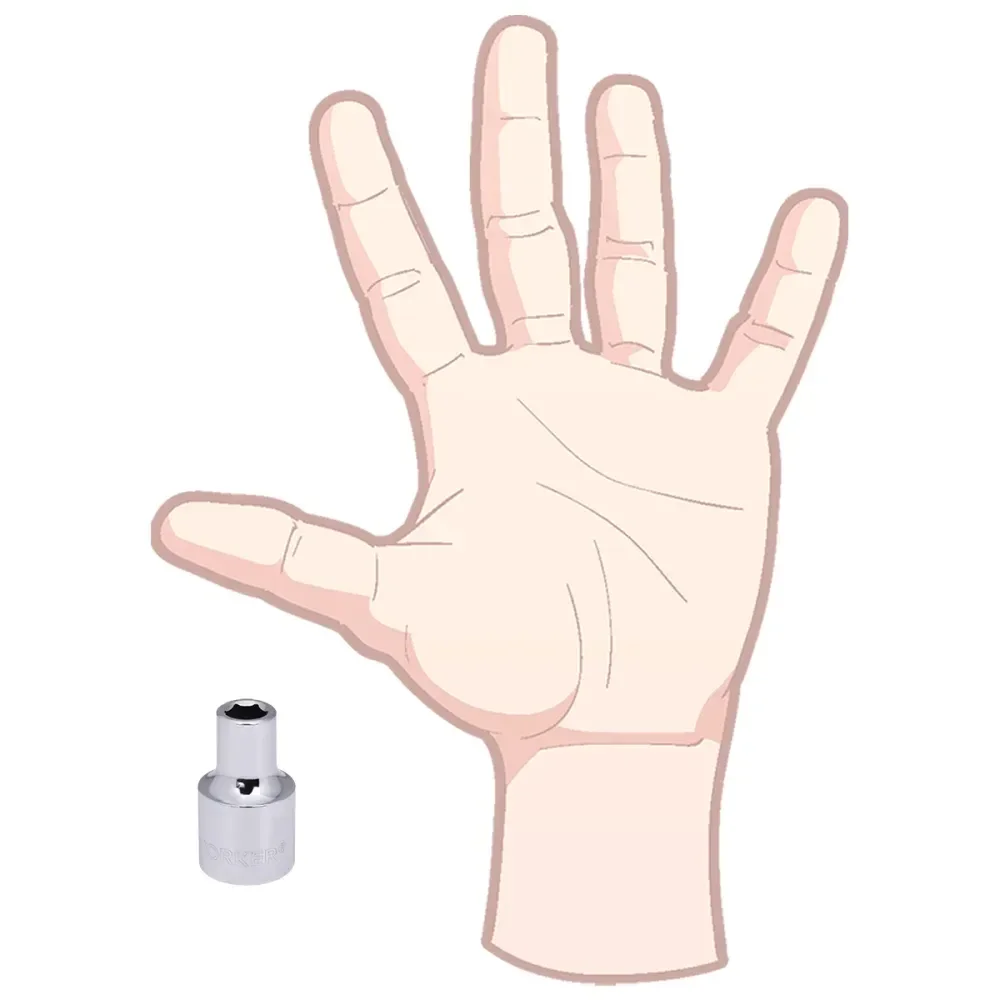 Soquete Sextavado Encaixe 1/2 5/16 Worker - Imagem 5