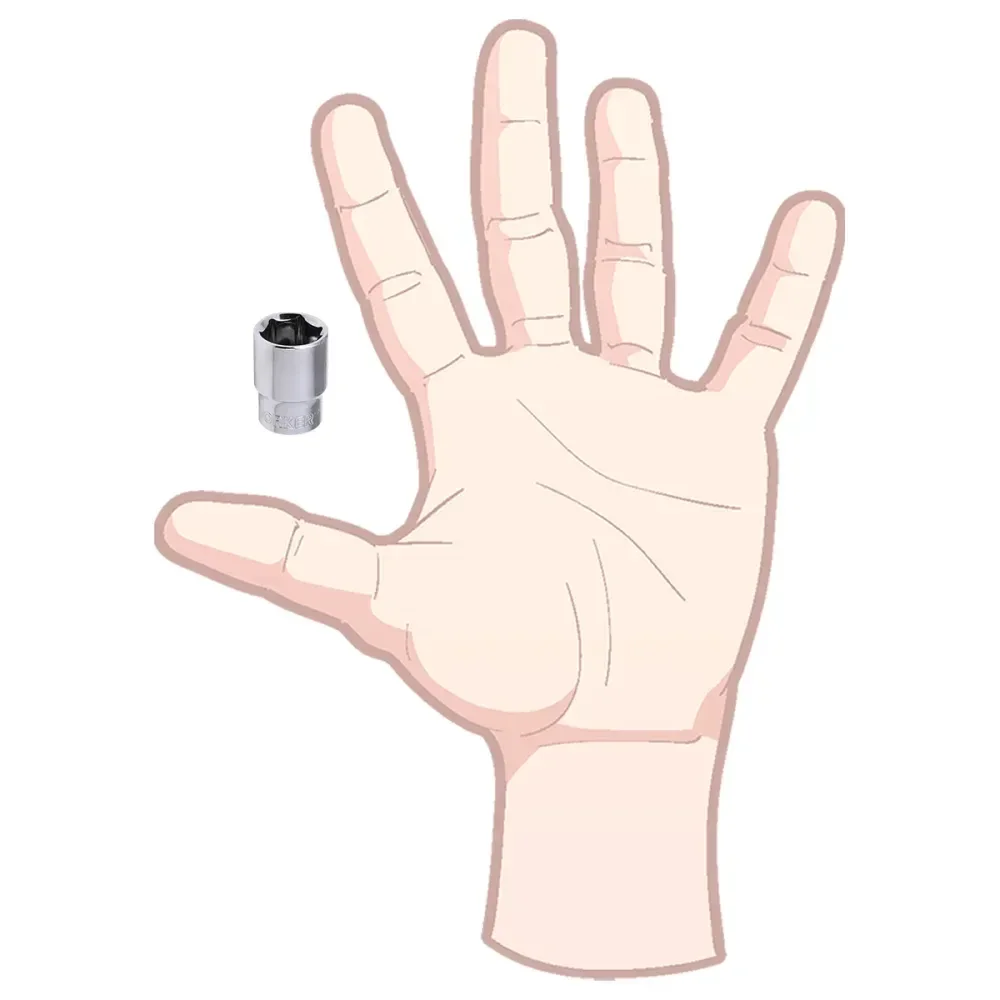 Soquete Sextavado Encaixe 1/4 1/2 Worker - Imagem 5