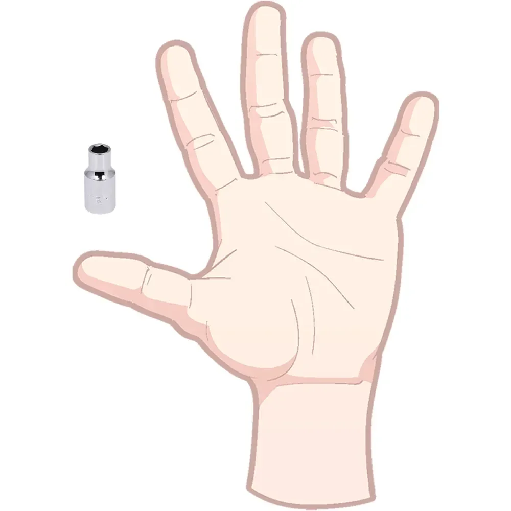 Soquete Sextavado Encaixe 1/4 7/32 Worker - Imagem 5