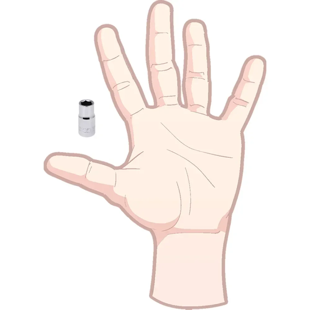 Soquete Sextavado Encaixe 1/4 7Mm Worker - Imagem 5