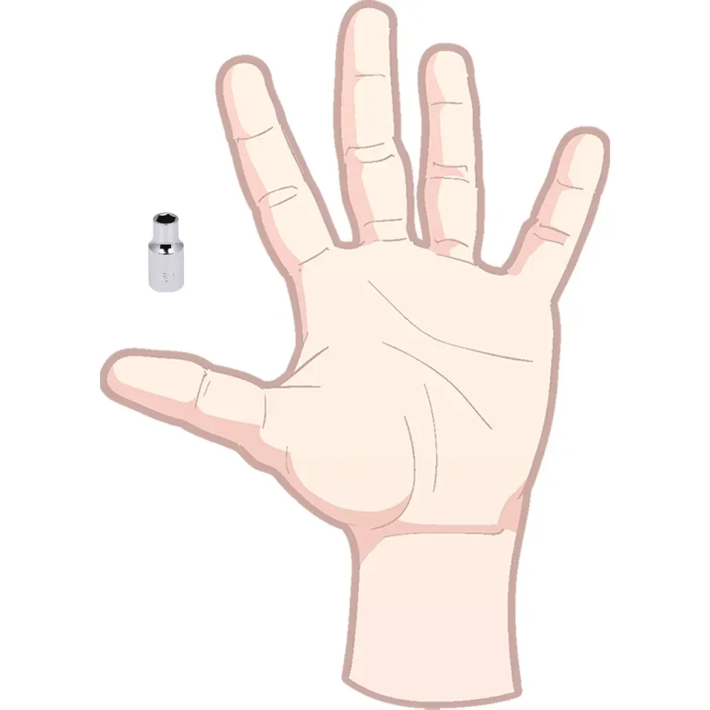 Soquete Sextavado Encaixe 1/4 Worker - Imagem 5