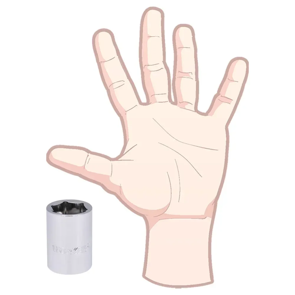 Soquete Sextavado Encaixe 3/4 25Mm Worker - Imagem 5