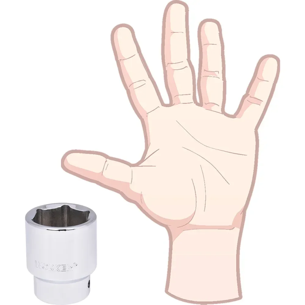 Soquete Sextavado Encaixe 3/4 38Mm Worker - Imagem 5