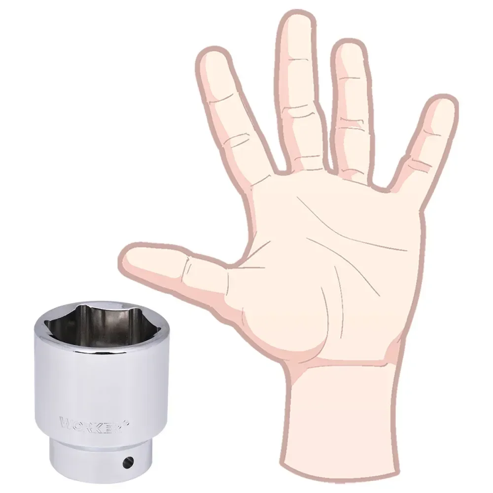 Soquete Sextavado Encaixe 3/4 50Mm Worker - Imagem 5