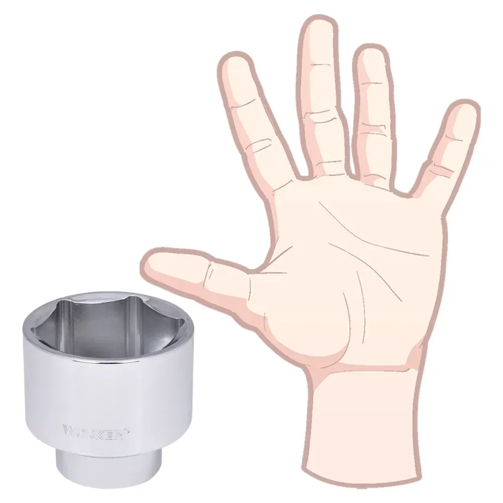 Soquete Sextavado Encaixe 3/4 60Mm Worker - Imagem 5