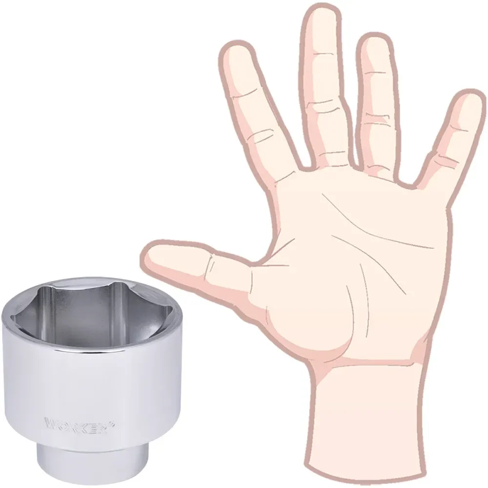 Soquete Sextavado Encaixe 3/4 65Mm Worker - Imagem 5