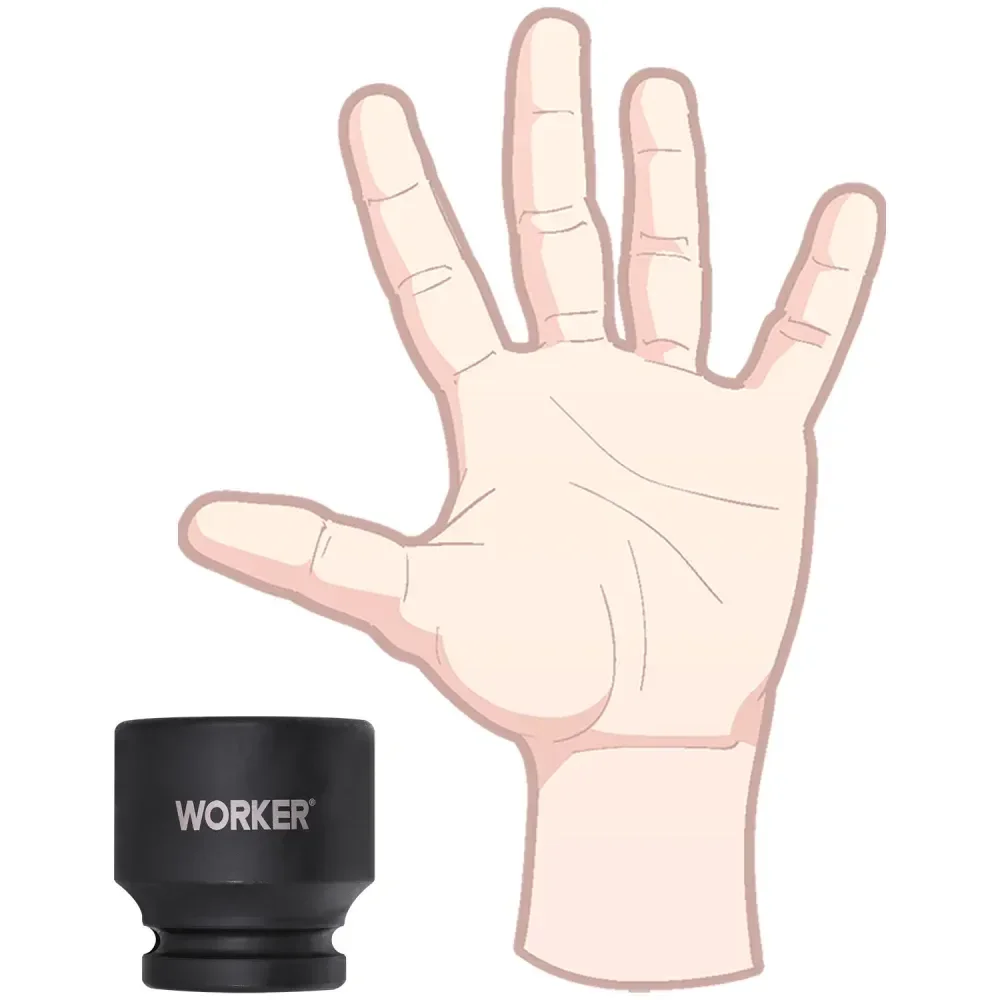 Soquete Sextavado Impacto Encaixe 3/4 38Mm Worker - Imagem 6